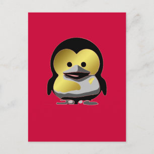 Linux Baby Tux d'Or Postcard