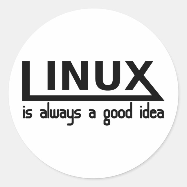 Linux Classic Round Sticker (Front)