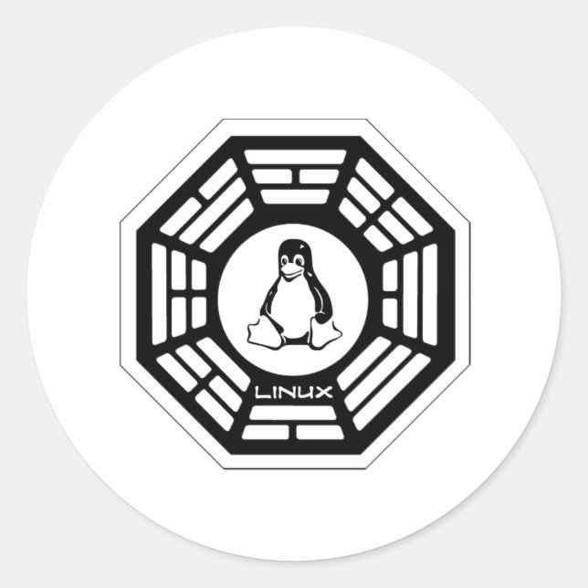 Linux Dharma Classic Round Sticker (Front)