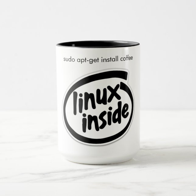 Linux inside - Sudo Coffee Mug (Center)