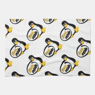 LINUX INSIDE Tux the Linux Penguin Logo Tea Towel