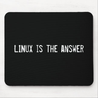 LINUX is the answer Mouse Mat