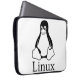 Linux Logo w/ Tux the Linux Penguin Laptop Sleeve | Zazzle