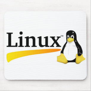 Linux Logo with Tux Products Mouse Mat