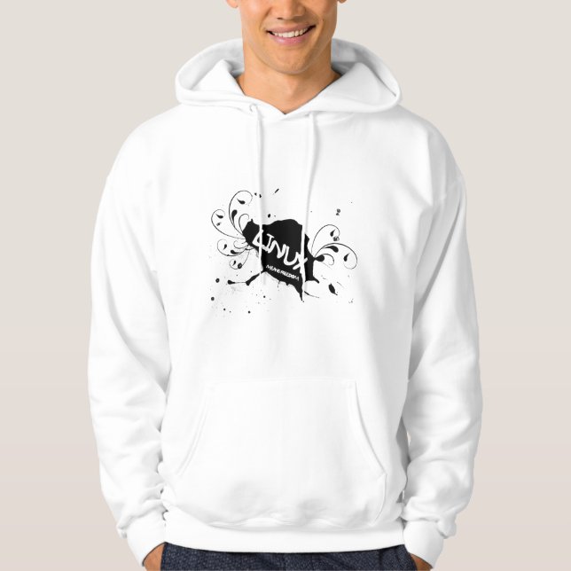 Linux Means Freedom Hoodie (Front)