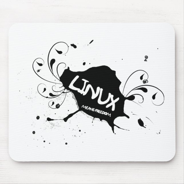 Linux Means Freedom Mouse Mat (Front)