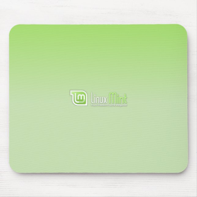 Linux Mint Green Mouse Mat (Front)