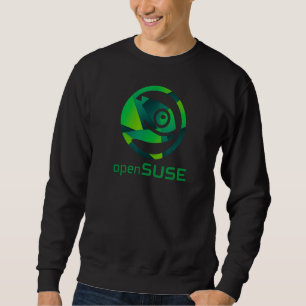 Linux openSUSE lover tagline & Logo Open Source O Sweatshirt