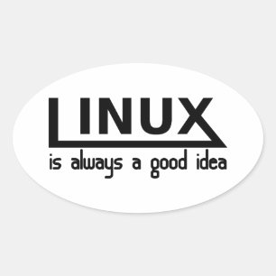 Linux Oval Sticker
