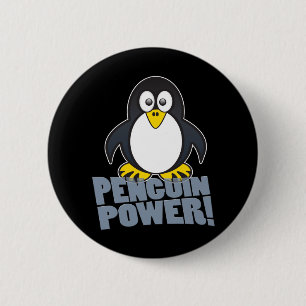 Linux Penguin 6 Cm Round Badge