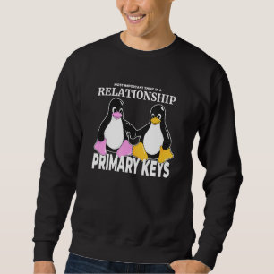 Linux Penguin Love Secret Of Relationship Primary Sweatshirt