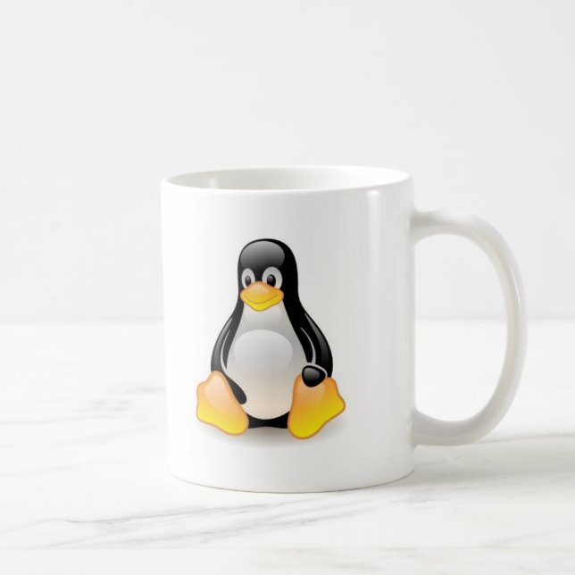 linux-penguin-tux coffee mug (Right)