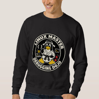 Linux Penguin Tux Fanart - Dojo Master Sweatshirt