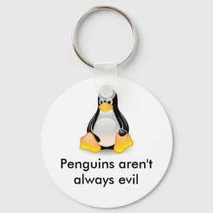 linux-penguin-tux key ring