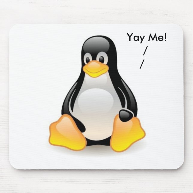 linux-penguin-tux mouse mat (Front)