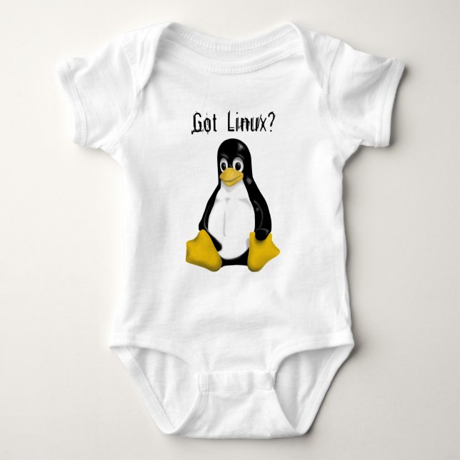 Linux Products & Designs! Baby Bodysuit (Front)