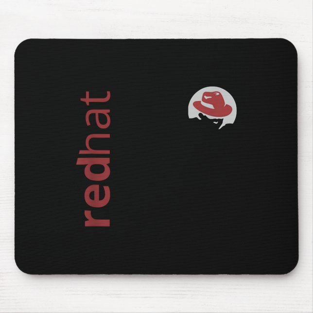 Linux Red Hat Fan Tee Tux Penguin Open Source Os L Mouse Mat (Front)
