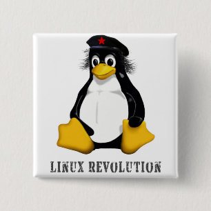 Linux Revolution 15 Cm Square Badge