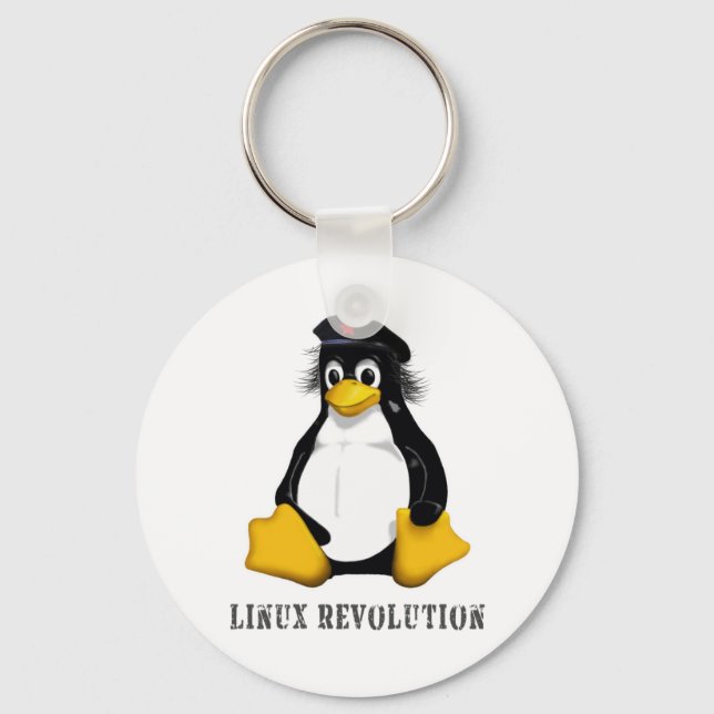 Linux Revolution Key Ring (Front)