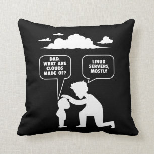 Linux Software Developer Computer Programmer Nerd Cushion
