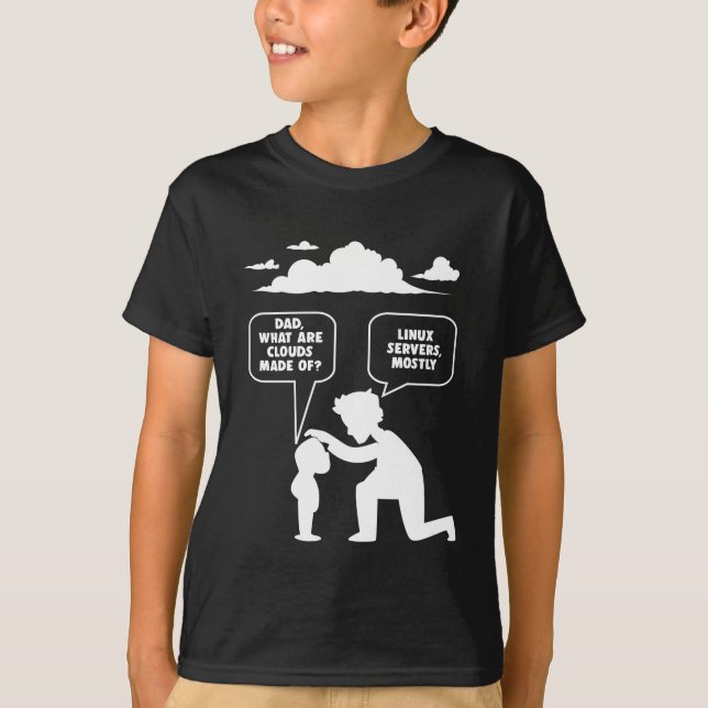 Linux Software Developer Computer Programmer Nerd T-Shirt (Front)