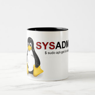 Linux Sys Admin Two-Tone Coffee Mug