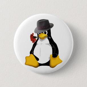 Linux tango 6 cm round badge