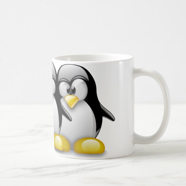 LINUX TUX BROTHERS COFFEE MUG (Right)