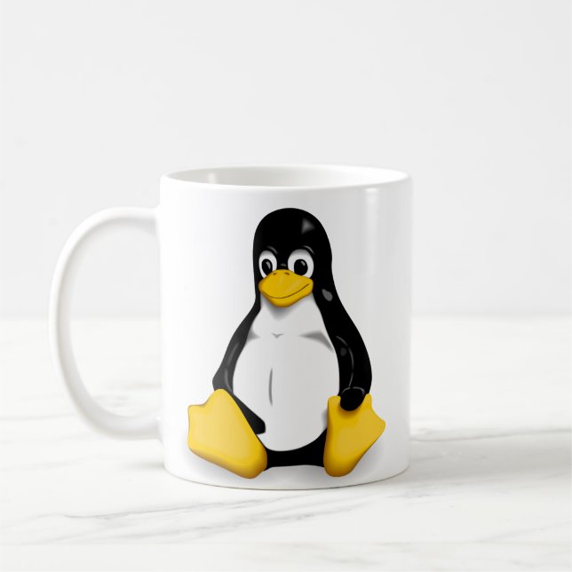 Linux Tux Coffee/Tea Mugs (Left)