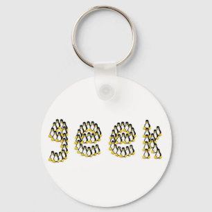 Linux Tux Geek Key Ring