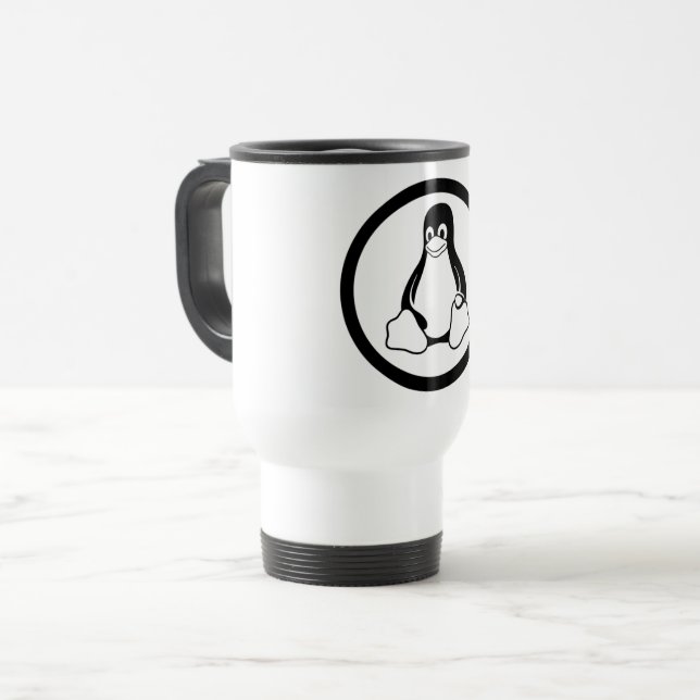 Linux Tux Mug (Front Left)