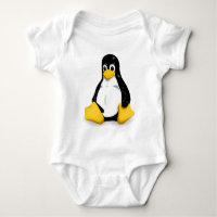 Linux Tux Organic Baby Creeper