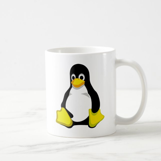 Linux Tux penguin Coffee Mug (Right)