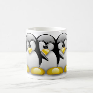 LINUX TUX PENGUIN FRIENDS MAGIC MUG