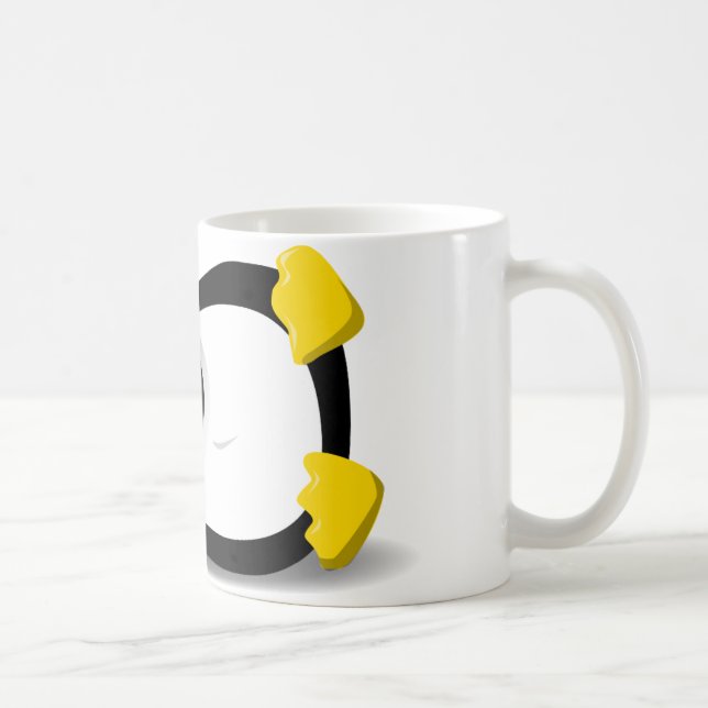 Linux Tux sleeping Coffee Mug (Right)