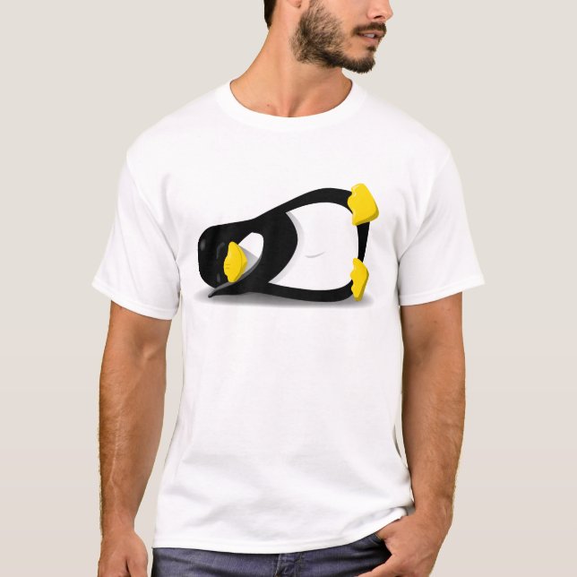 Linux Tux sleeping T-Shirt (Front)