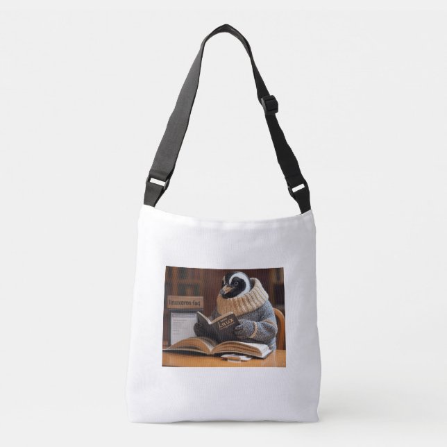 Linuxeros FAQ Crossbody Bag (Front)