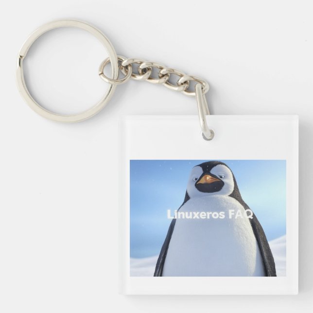 Linuxeros FAQ Key Ring (Front)