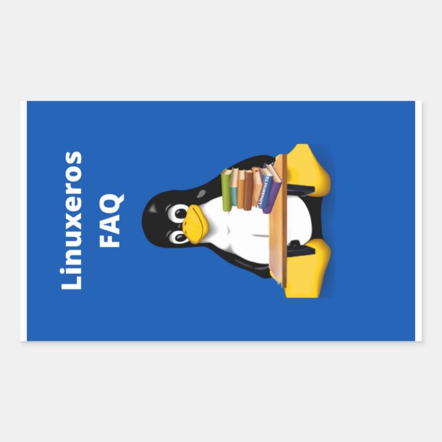Linuxeros FAQ Rectangular Sticker (Front)