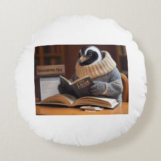 Linuxeros FAQ Round Cushion