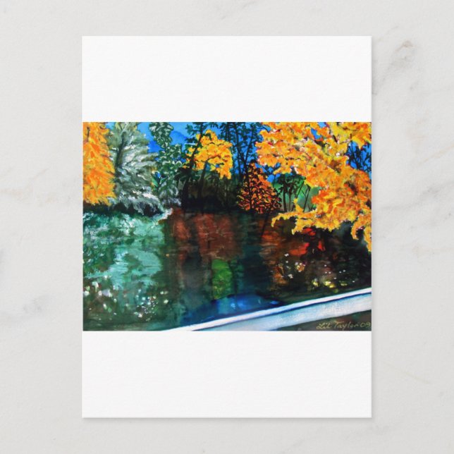 Linville Falls in Autumn Colours Postcard (Front)