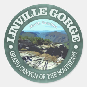 Linville Gorge Classic Round Sticker