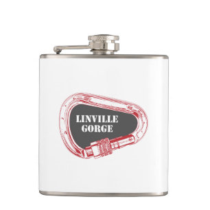 Linville Gorge Climbing Carabiner Hip Flask