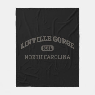 Linville Gorge College Style Rock Climbing Area De Fleece Blanket