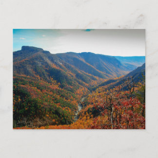 Linville Gorge in Autumn, North Carolina Postcard