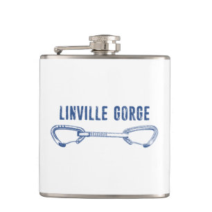 Linville Gorge North Carolina Climbing Quickdraw Hip Flask