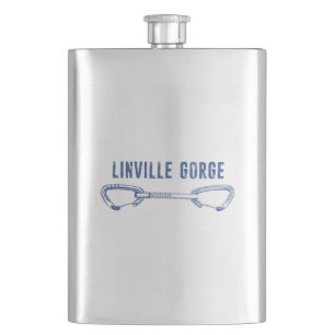 Linville Gorge North Carolina Climbing Quickdraw Hip Flask