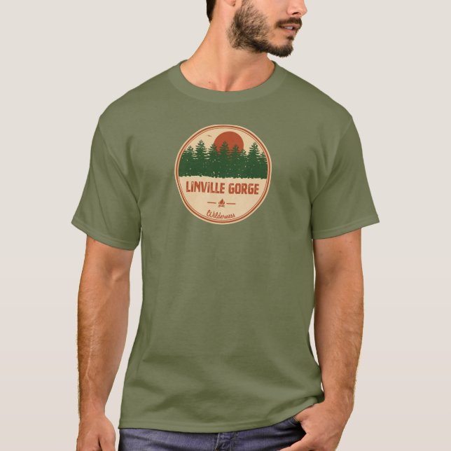 Linville Gorge Wilderness North Carolina T-Shirt (Front)