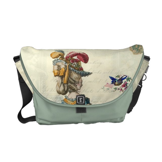 l'invitation (outside print) commuter bag (Front)