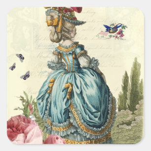 l'invitation (square) square sticker